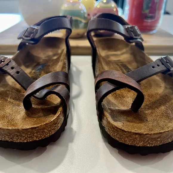 Birkenstock Taormina Habana Oiled Leather Sandals
