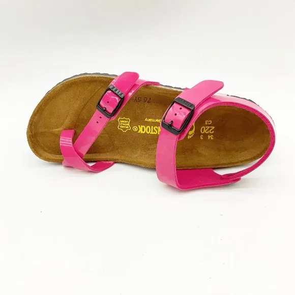 Birkenstock Taormina Kids Pink Birko-Flor Sandals Narrow Fit
