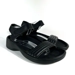 Birkenstock Tatami Black Ankle Strap Comfort Sole Sandals L6 M4 Summer Minimal