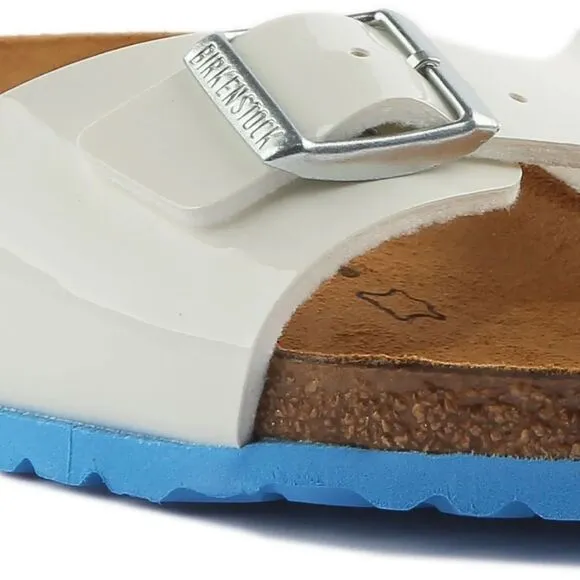 Birkenstock Women's Madrid Birko-Flor Sandals, White, Size 10.5 Euro 41, NWT