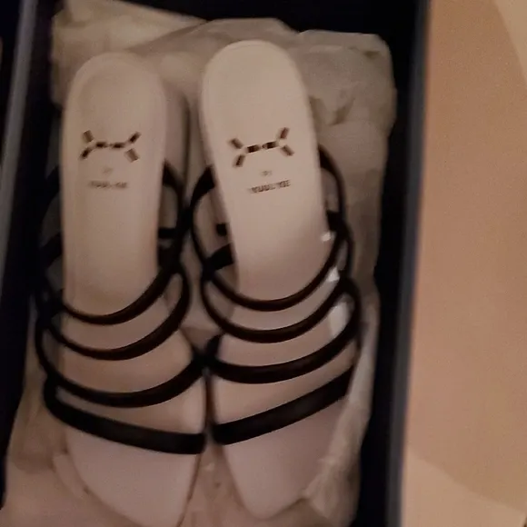 Black and White Women's Sandals