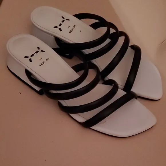 Black and White Women's Sandals