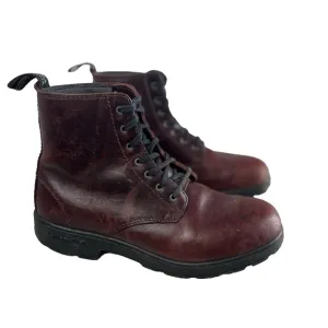 Blundstone Lace Up Boots Unisex -Water PF, Light WT, Slip Resist Redwood AU 6.5