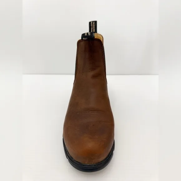 Blundstone WOMEN'S SERIESHEELED BOOTS- Brown Leather Chelsea Boots
