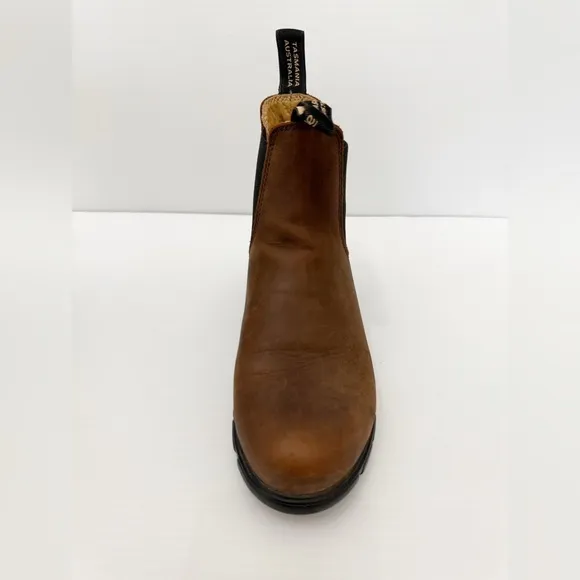 Blundstone WOMEN'S SERIESHEELED BOOTS- Brown Leather Chelsea Boots