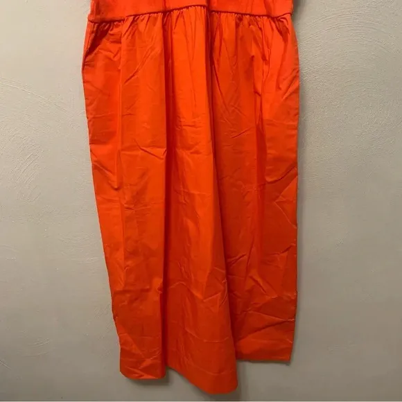 Boden Ribbed Halterneck Midi Dress in Orange Size 16 Size 18 NWT New
