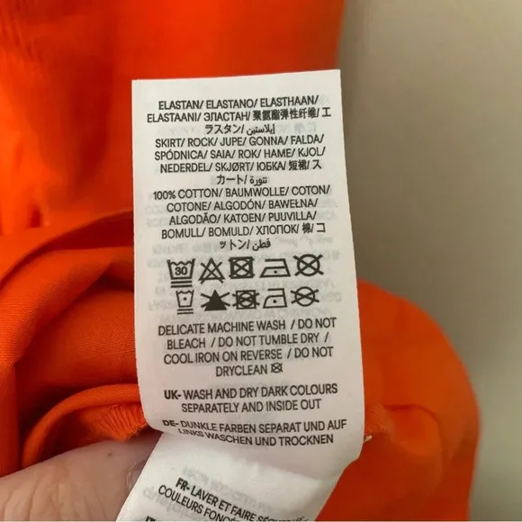 Boden Ribbed Halterneck Midi Dress in Orange Size 16 Size 18 NWT New