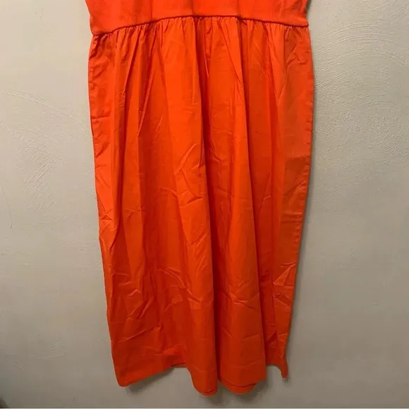 Boden Ribbed Halterneck Midi Dress in Orange Size 16 Size 18 NWT New