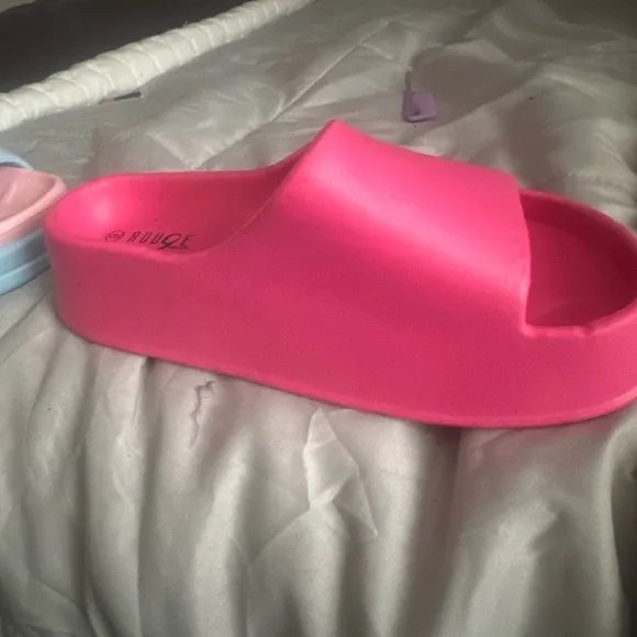 Bold Pink Women's Slide Sandals