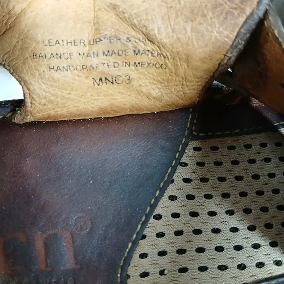 Born Brown Leather Fisherman Sandals Buckle Strap Handcrafted Comfort  #1510