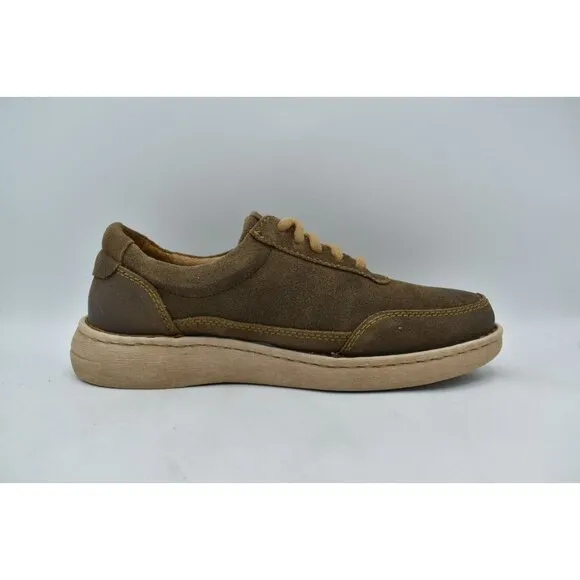 Born Mens Size 10 Dustin Taupe Distressed Leather Casual Shoes