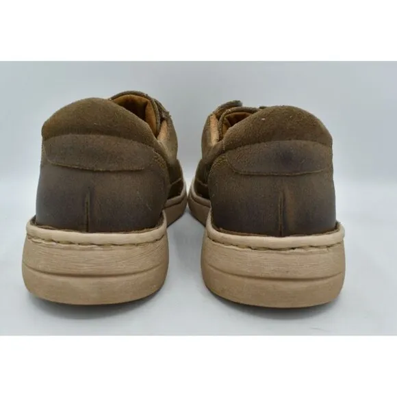 Born Mens Size 10 Dustin Taupe Distressed Leather Casual Shoes