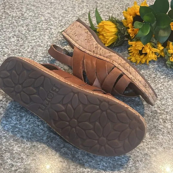 Born Women's Brown Laila Leather Sandals