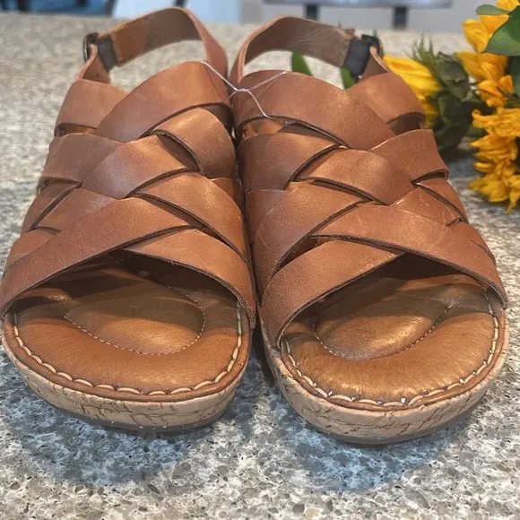 Born Women's Brown Laila Leather Sandals