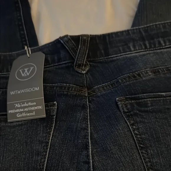 Brand New Wit &amp; Wisdom ‘Ab’Solution Girlfriend Cuffed Jeans  Slimming &amp; Lifting