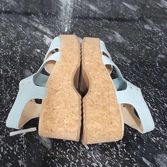 BRAND NEW DR SCHOLL'S FOREVER ORIGINAL PLATFORM ESPADRILLE WEDGE SANDAL