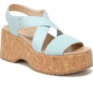 BRAND NEW DR SCHOLL'S FOREVER ORIGINAL PLATFORM ESPADRILLE WEDGE SANDAL