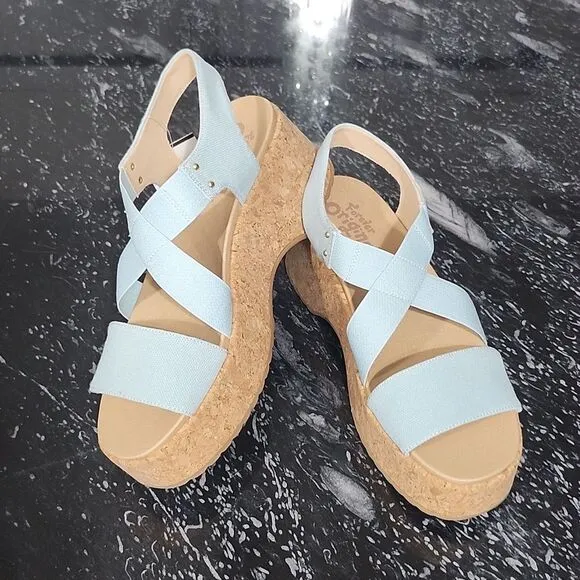 BRAND NEW DR SCHOLL'S FOREVER ORIGINAL PLATFORM ESPADRILLE WEDGE SANDAL