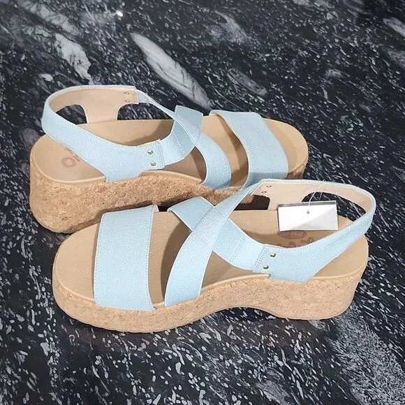 BRAND NEW DR SCHOLL'S FOREVER ORIGINAL PLATFORM ESPADRILLE WEDGE SANDAL
