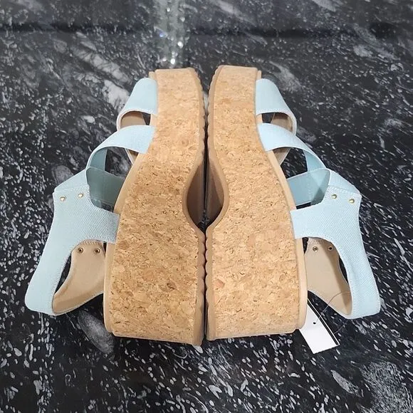 BRAND NEW DR SCHOLL'S FOREVER ORIGINAL PLATFORM ESPADRILLE WEDGE SANDAL