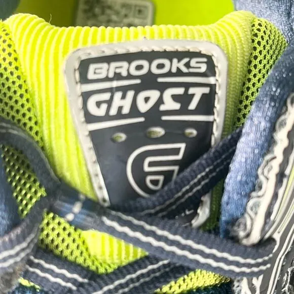 Brooks Ghost 6 Running Sneakers Shoes Grey Black Green Blue Silver Men 12.5