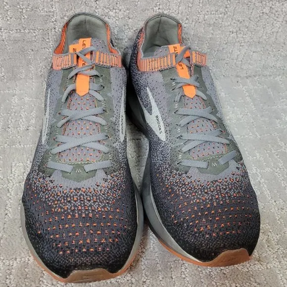 Brooks Levitate 2 1102901D026 Mens Size 11.5D Gray Orange Athletic Running Shoes
