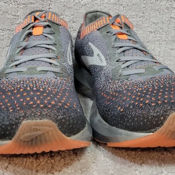 Brooks Levitate 2 1102901D026 Mens Size 11.5D Gray Orange Athletic Running Shoes