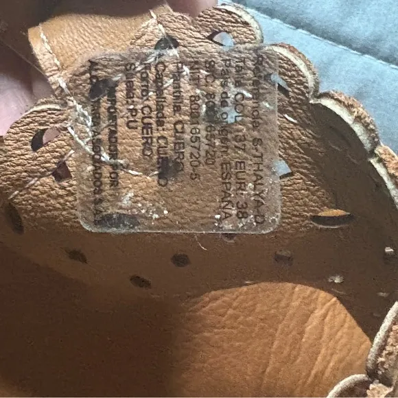 Brown Wedge Sandals  THALYA BOSI size 8