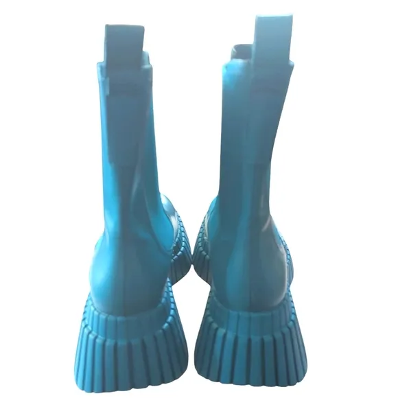 Camper BCN Blue Platform Chelsea Ankle Boots.... Size.. 37..(US 7)
