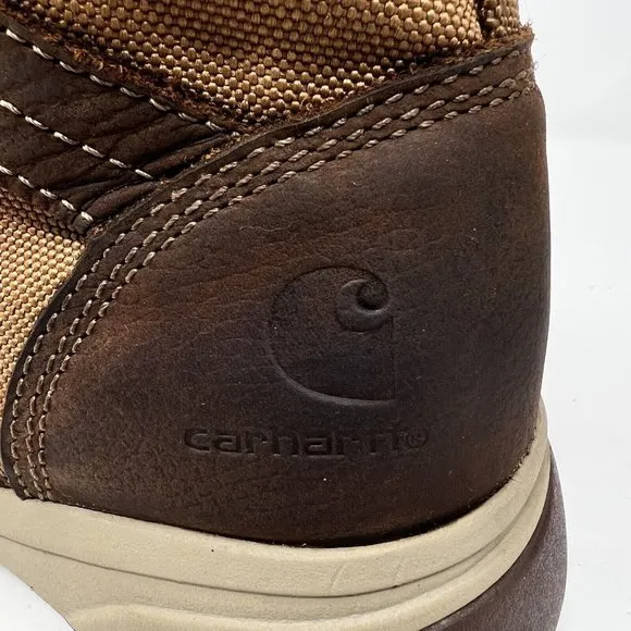 Carhartt Men's Lightweight Sneaker Boot  Brown Leather &amp; Tan Duck Size 9M FA5015