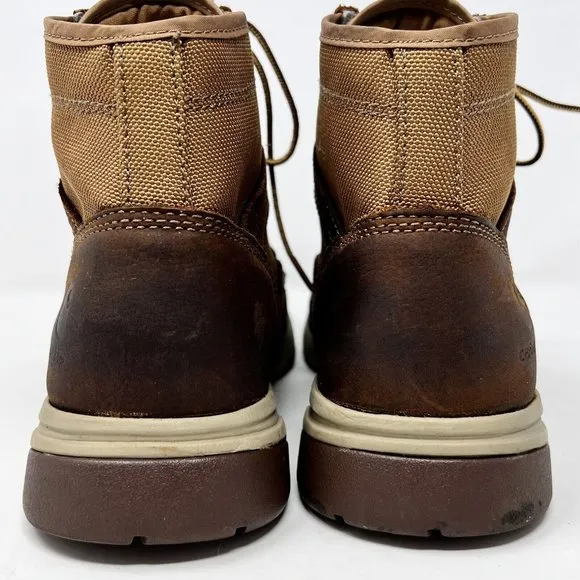 Carhartt Men's Lightweight Sneaker Boot  Brown Leather &amp; Tan Duck Size 9M FA5015