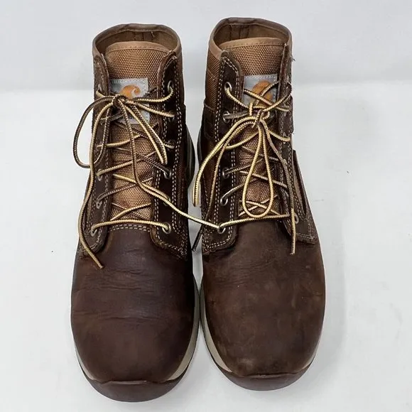 Carhartt Men's Lightweight Sneaker Boot  Brown Leather &amp; Tan Duck Size 9M FA5015