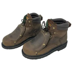 Carolina Men's 6&quot; Brown Broad Toe External MetGuard 599 Work Boot - Size 8 D