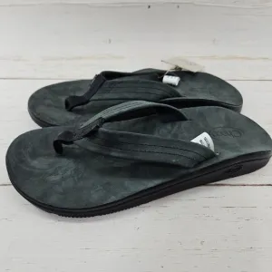 Chaco Classic Leather Mens 9 Black Sandals Flip Flop Comfort‎ Arch JCH107831