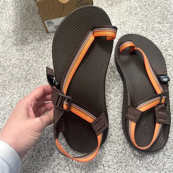 Chaco Men's Sandals - Brown and Orange