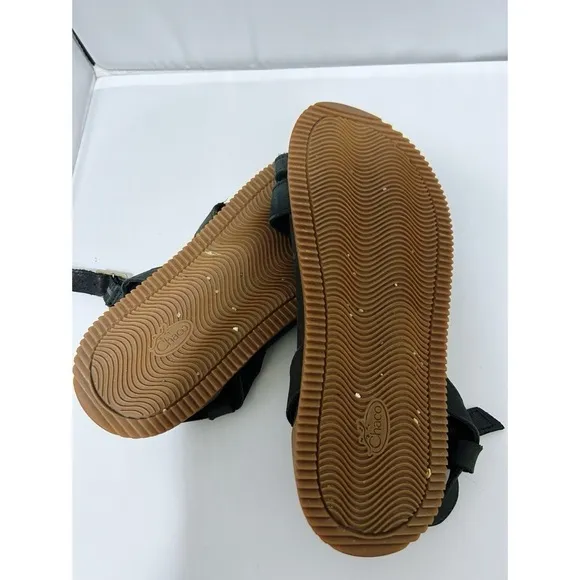 Chaco Tulip Leather Sandals in Black