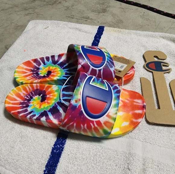 Champion Tie-Dye Slide Sandals