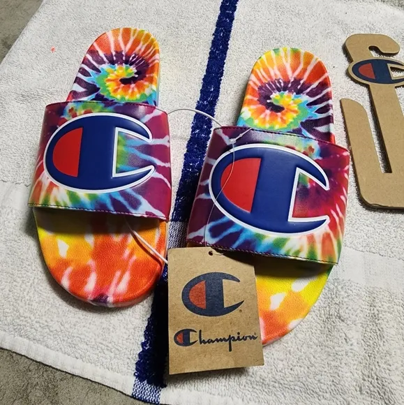 Champion Tie-Dye Slide Sandals