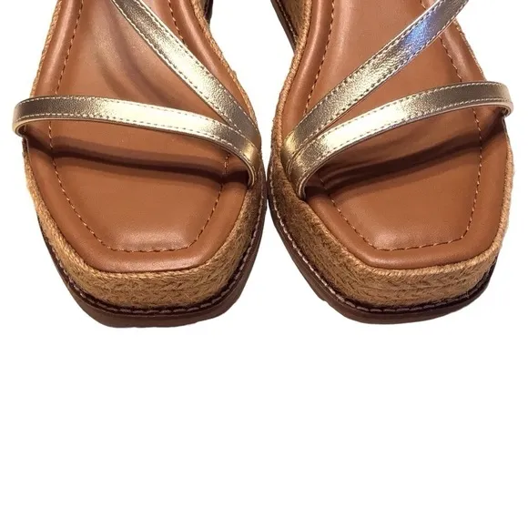 Chicos Carlina Wedge Espadrille Sandals NWT