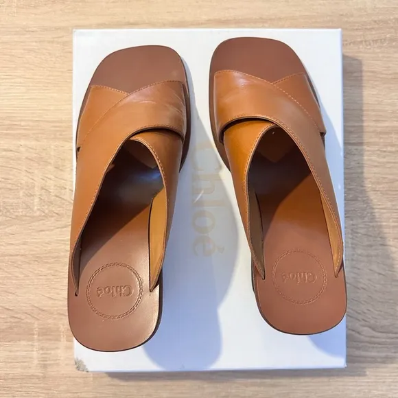 Chloe Laia Sandal Tan Ochre Delight