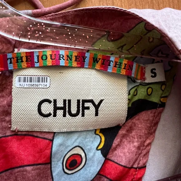 Chufy Zappa Maxi Dress in Trippy Vision size S