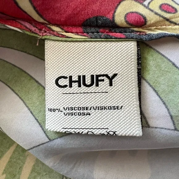 Chufy Zappa Maxi Dress in Trippy Vision size S