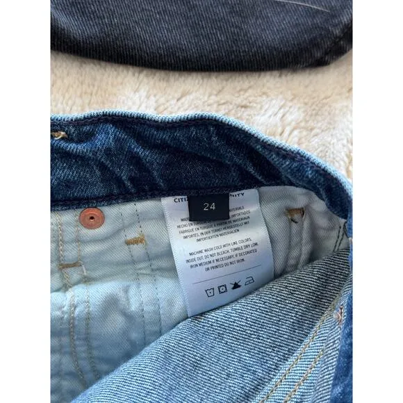 CITIZENS OF HUMANITY Emery Straight Crop Jean in Oasis Size 24