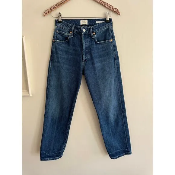 CITIZENS OF HUMANITY Emery Straight Crop Jean in Oasis Size 24