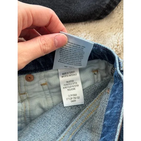 CITIZENS OF HUMANITY Emery Straight Crop Jean in Oasis Size 24
