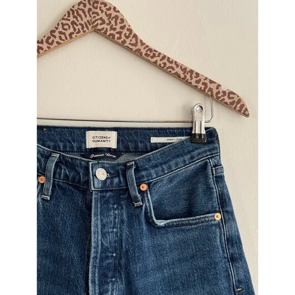 CITIZENS OF HUMANITY Emery Straight Crop Jean in Oasis Size 24