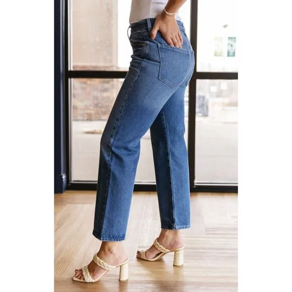 CITIZENS OF HUMANITY Emery Straight Crop Jean in Oasis Size 24