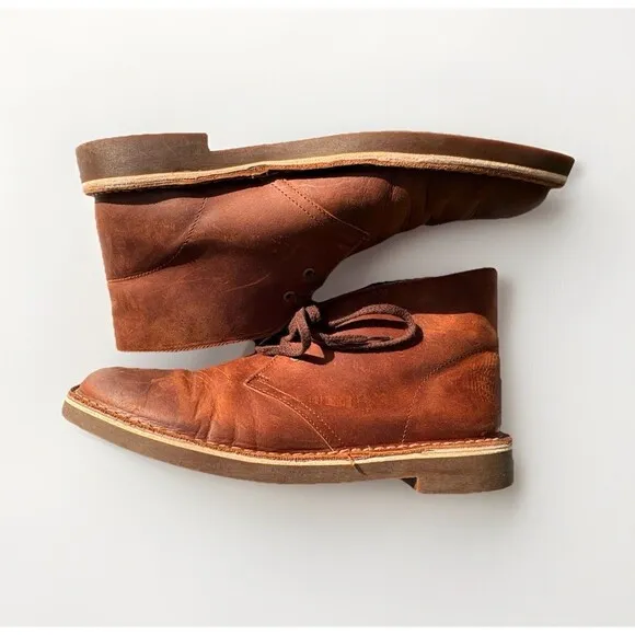 Clark’s Men’s Brown Leather Chukka Boots – Size 8.5