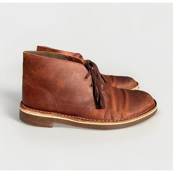 Clark’s Men’s Brown Leather Chukka Boots – Size 8.5