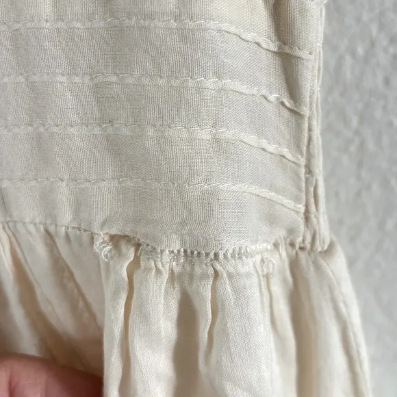 CLEOBELLA SYLVIA Lace Ruffle Hem Smocked Waist Midi-Maxi Dress
